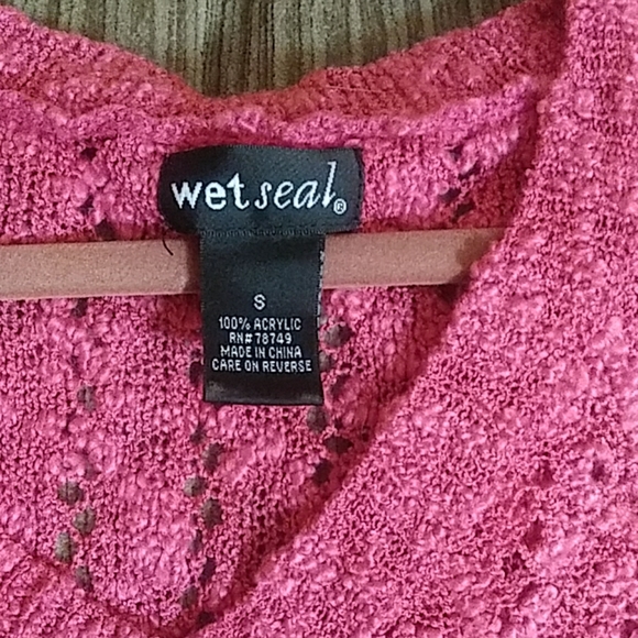 Wet Seal Pointelle Sweater - Picture 2 of 6
